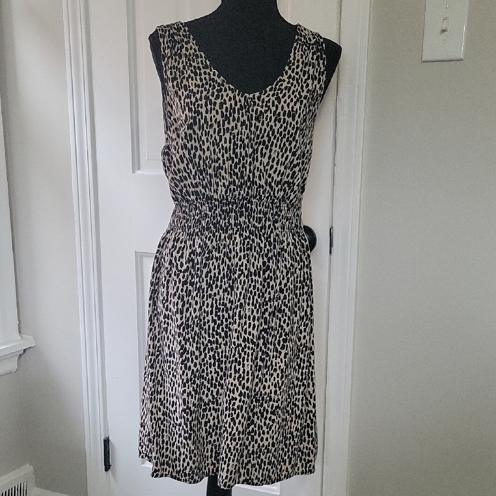 Leopard Print Sleeveless Dress